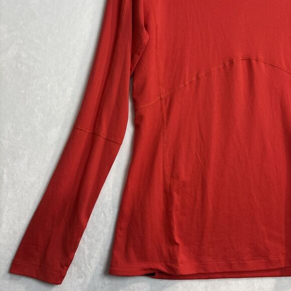 Columbia Women's Long Sleeve Side 1/4 Zip Top Base Layer Orange Size Large - Picture 4 of 15